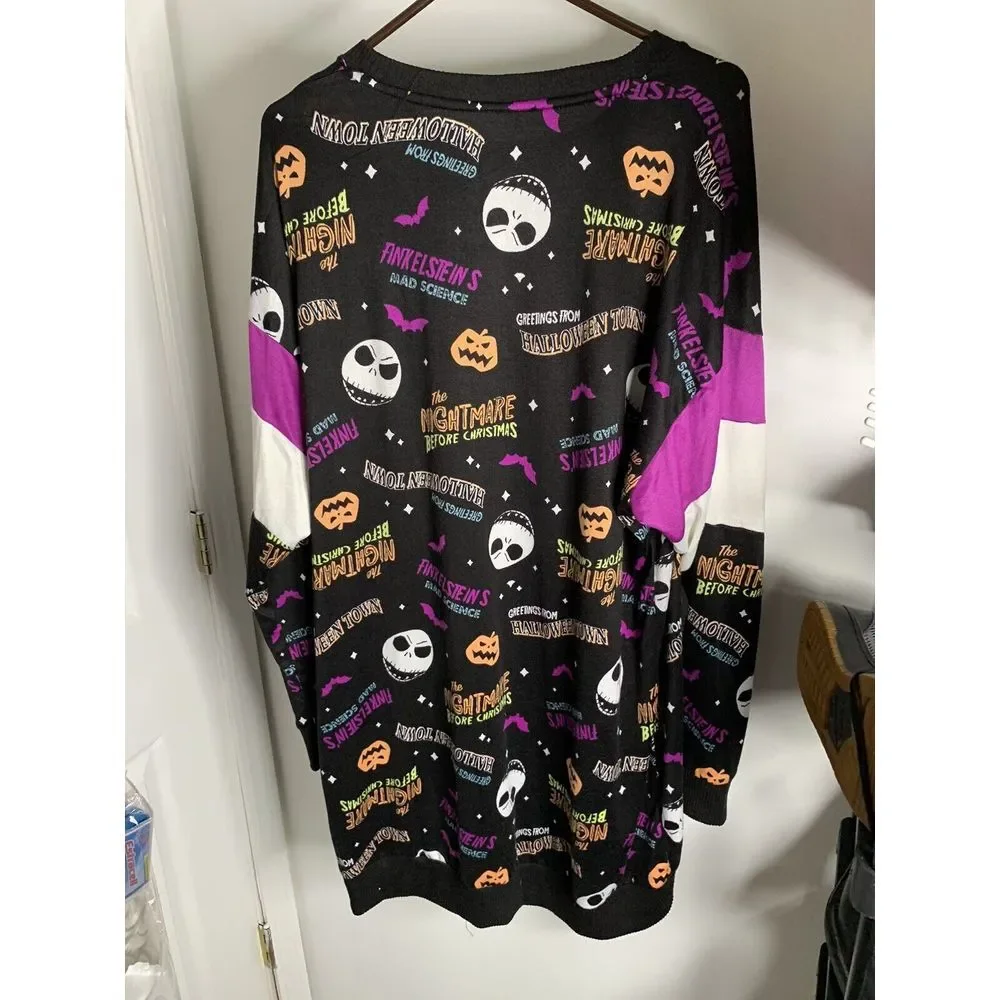 disney NIGHTMARE BEFORE CHRISTMAS PAJAMAS NIGHTGOWN‎ WOMENS SIZE 16-18